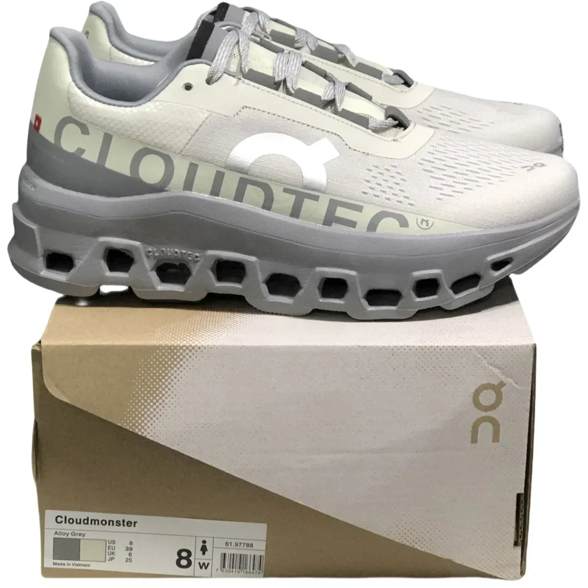 On Cloudmonster Women's White/Grey