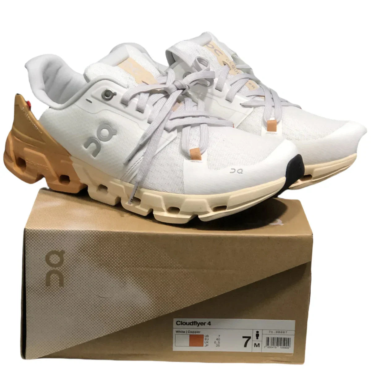 On Cloudflyer 4 Women's White/Copper