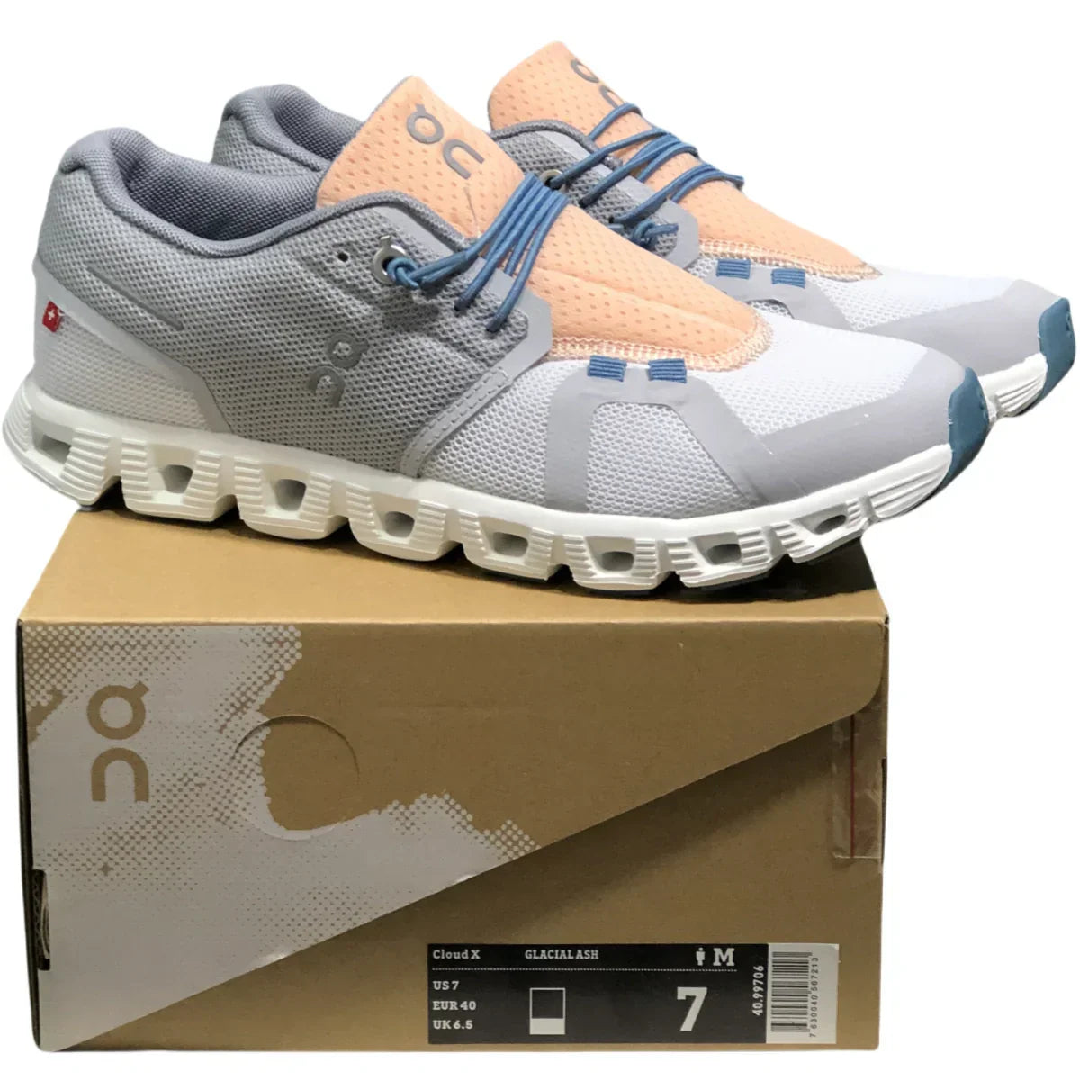 On Cloud 5  Men's Glacier grey/natural white