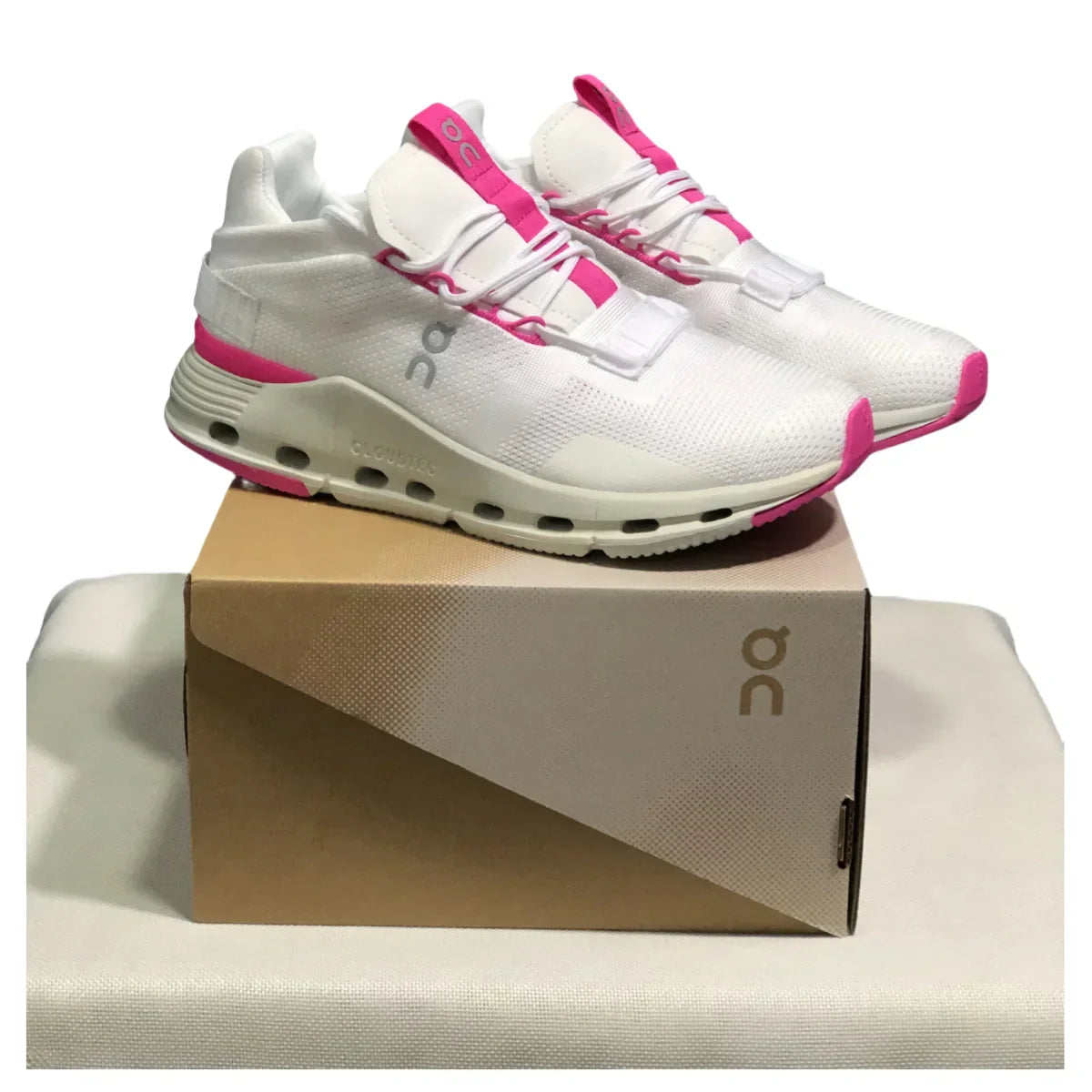 On Cloudnova Women's  White/Pink