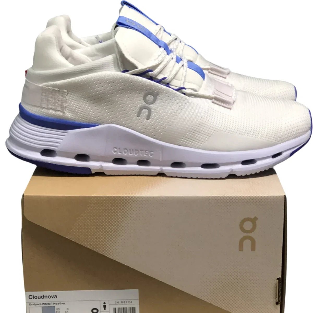 On Cloudnova Men's White/Blue