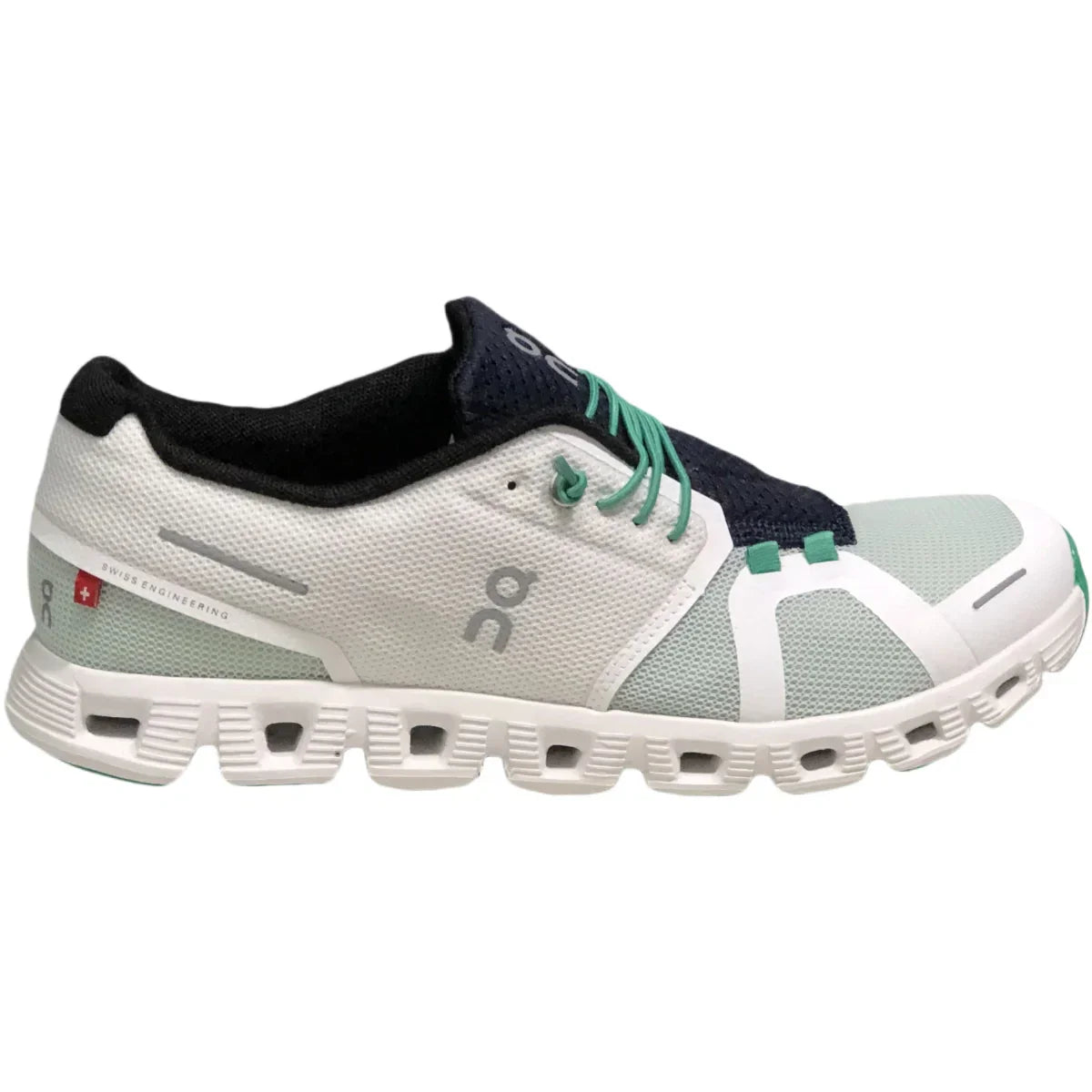 On Cloud 5  Men's White Stream Green