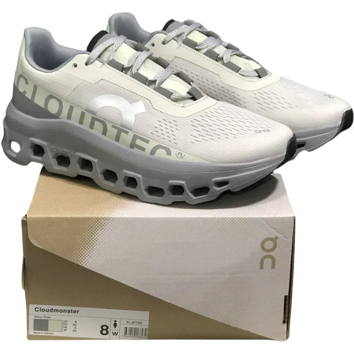 On Cloudmonster Women's White/Grey