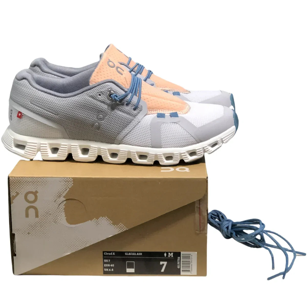 On Cloud 5  Women's Glacier grey/natural white