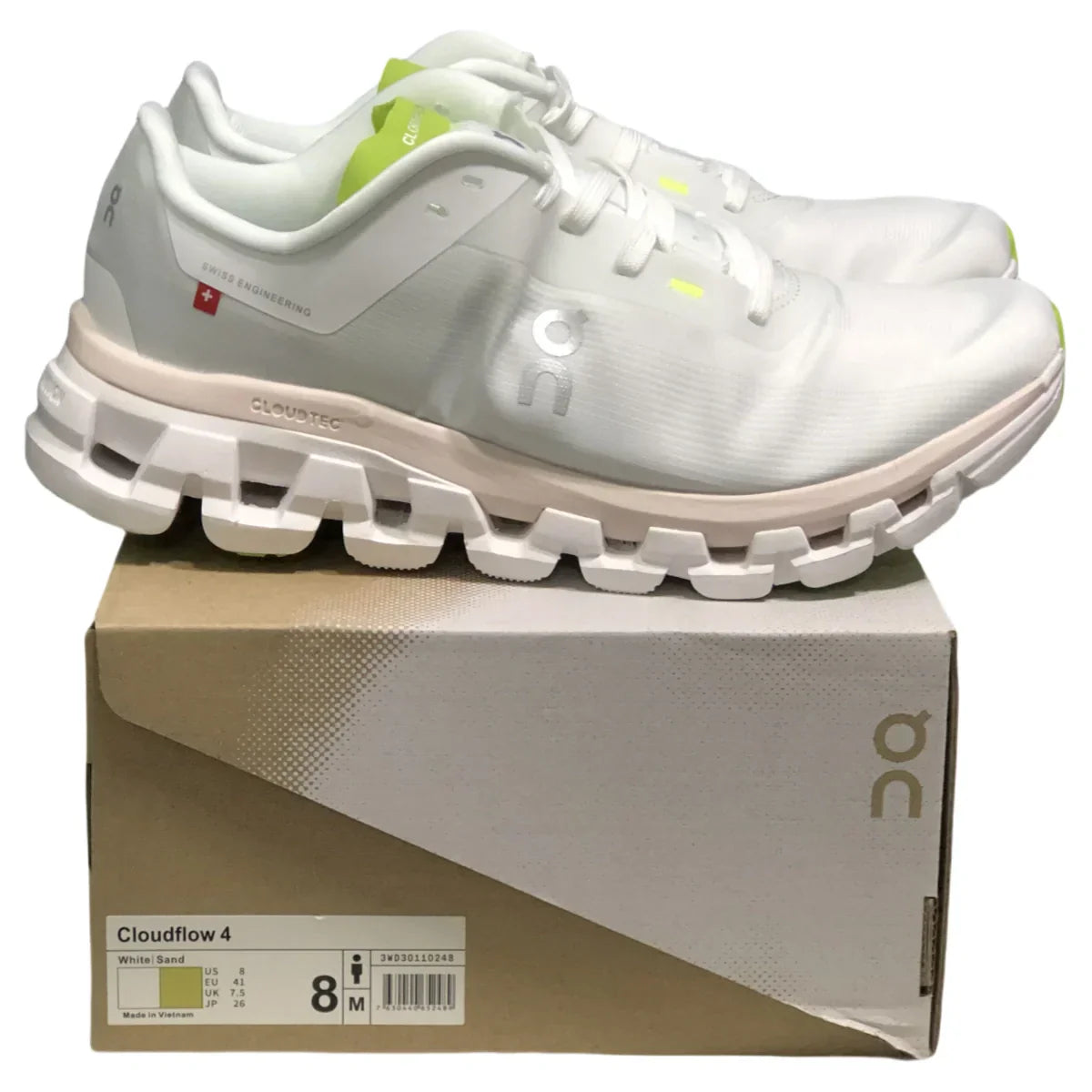 On Cloudflow 4 Women's White/Sand