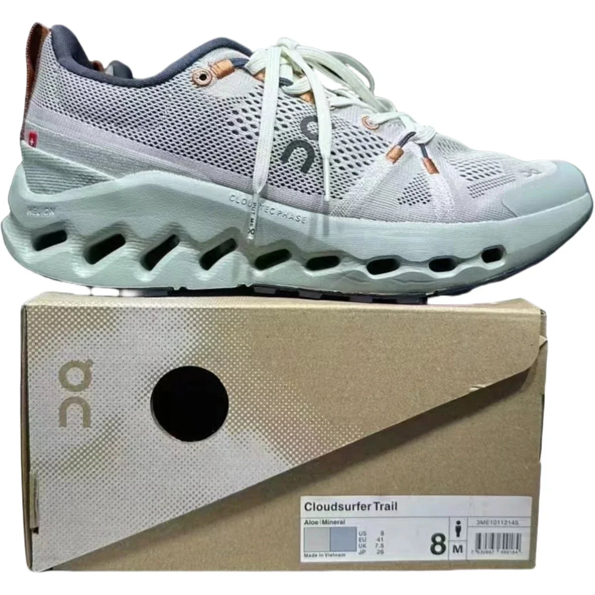 On Cloudsurfer Trail Waterproof Women's Gray/Green