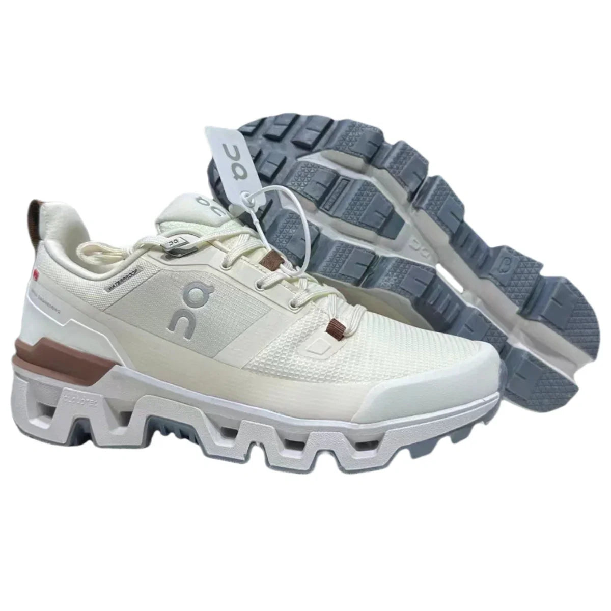 On Cloudwander Waterproof Men's White/Sand