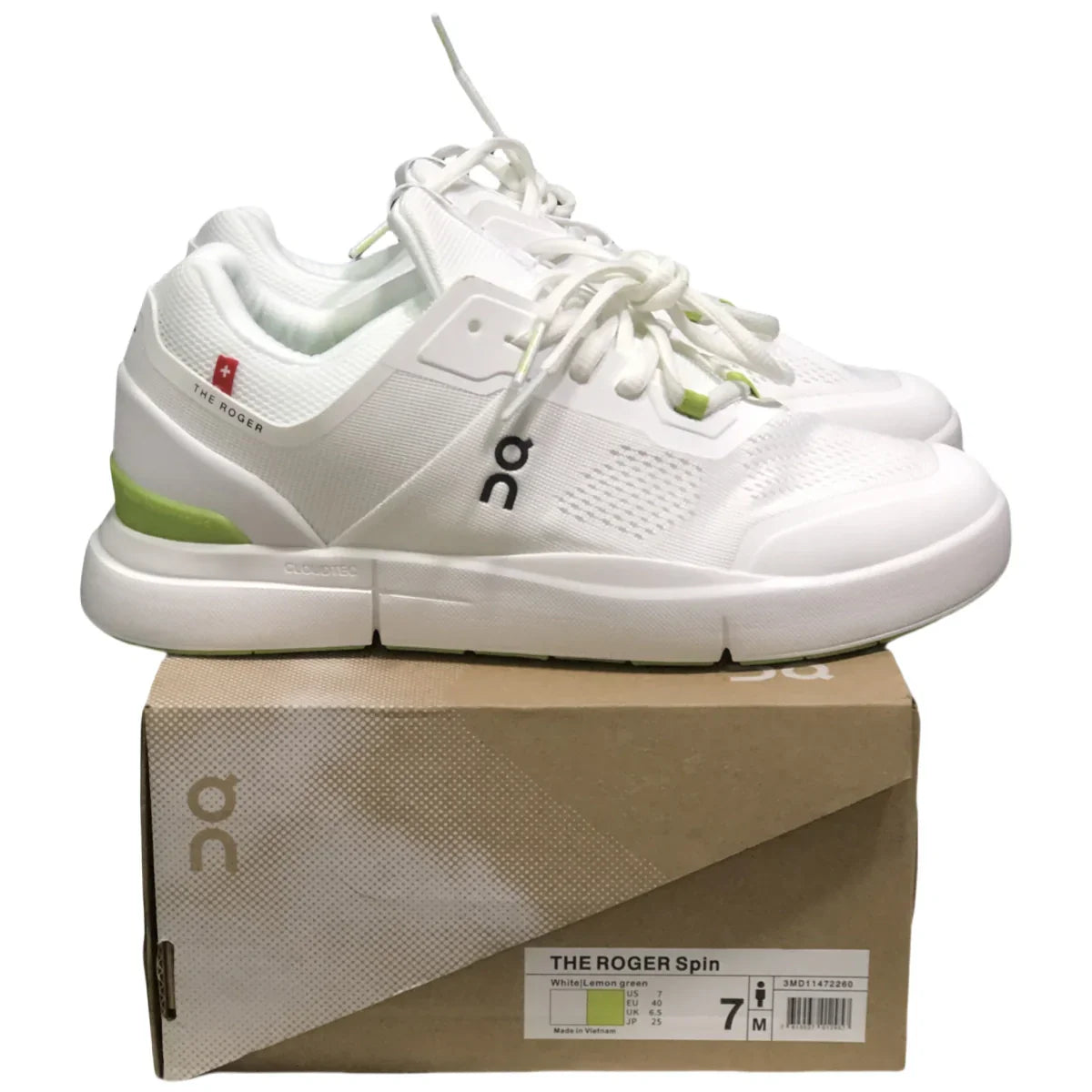 On The Roger Spin Men's White/Green