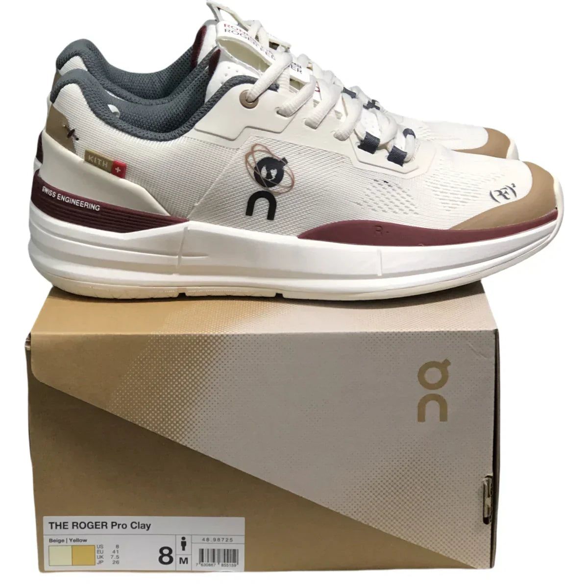 On The Roger Pro Women's Beige/Burgundy