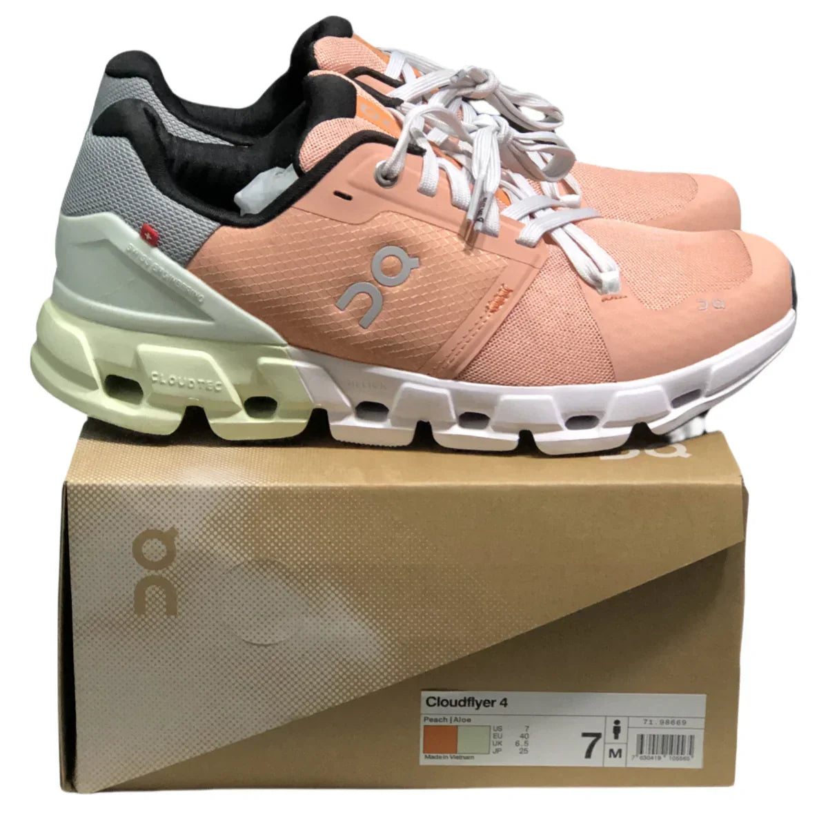 On Cloudflyer 4 Men's Peach/Green