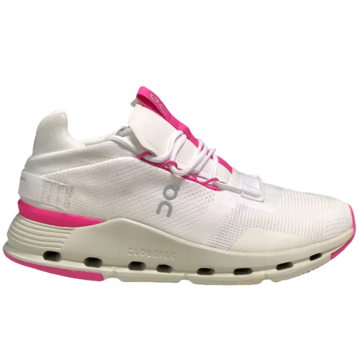 On Cloudnova Men's White/Pink