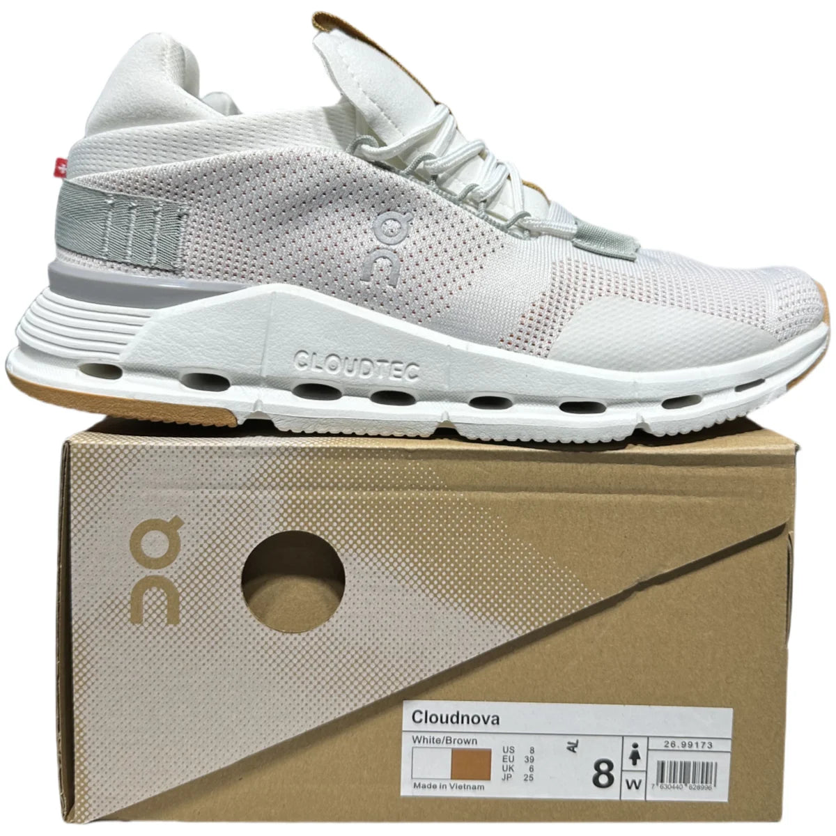 On Cloudnova  Men's White/Beige