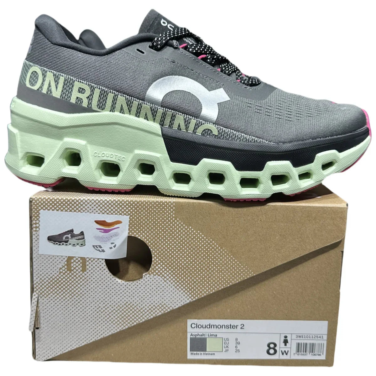 On Cloudmonster 2 Women's  Asphalt/Lima