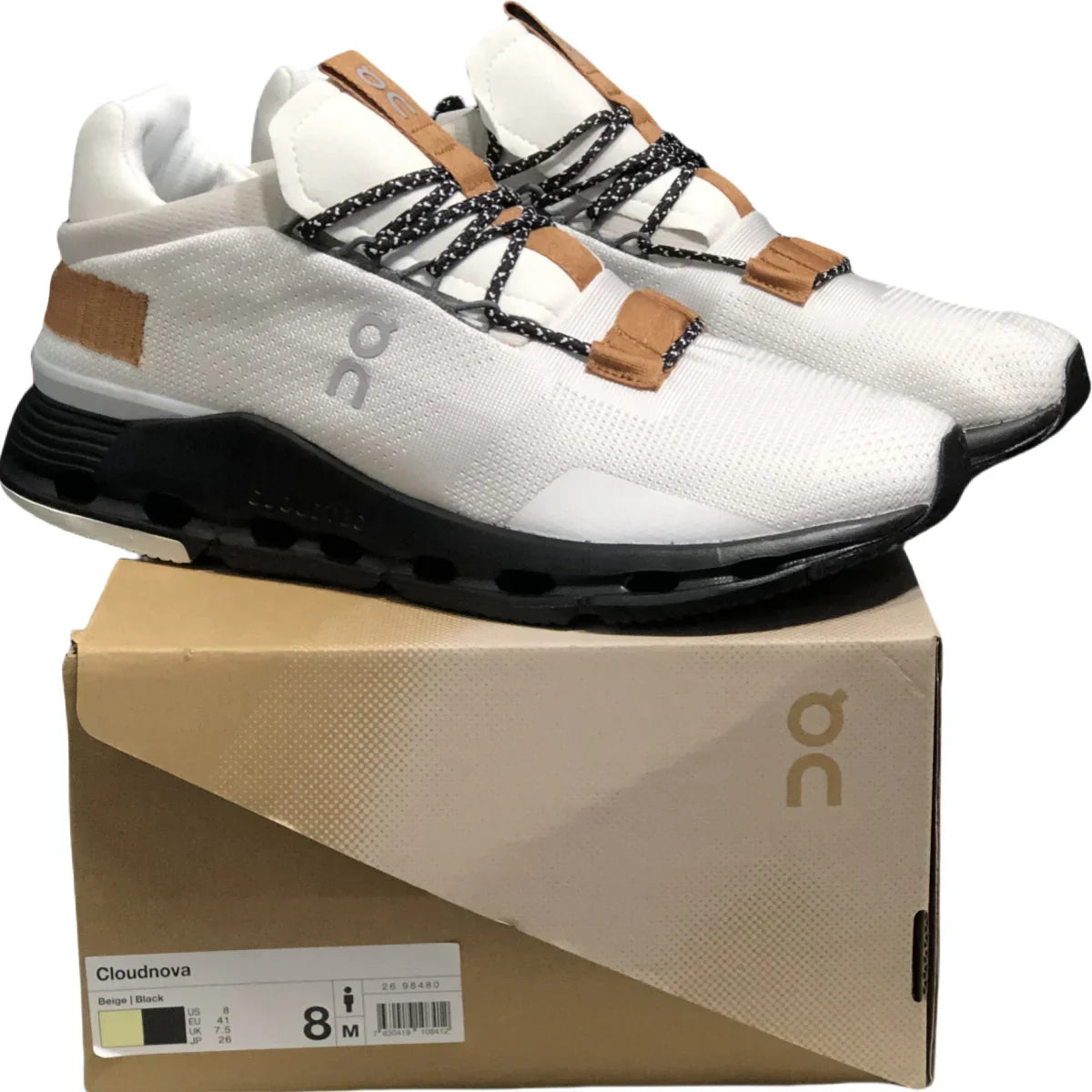 On Cloudnova Women's White/Brown