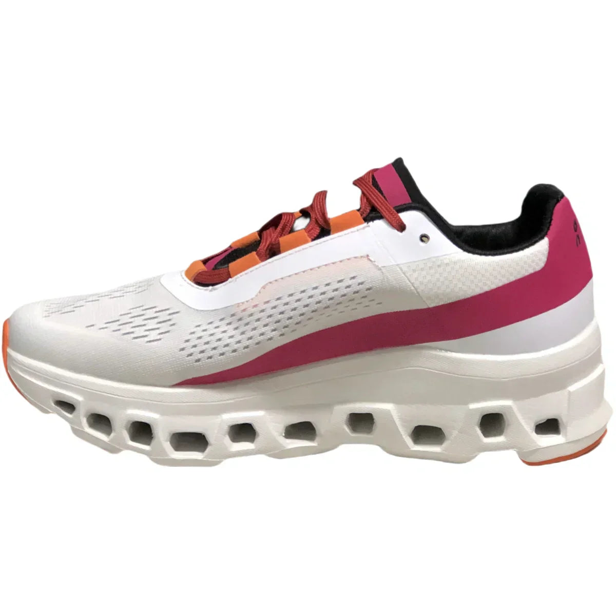 On Cloudmonster Women's White/Pink